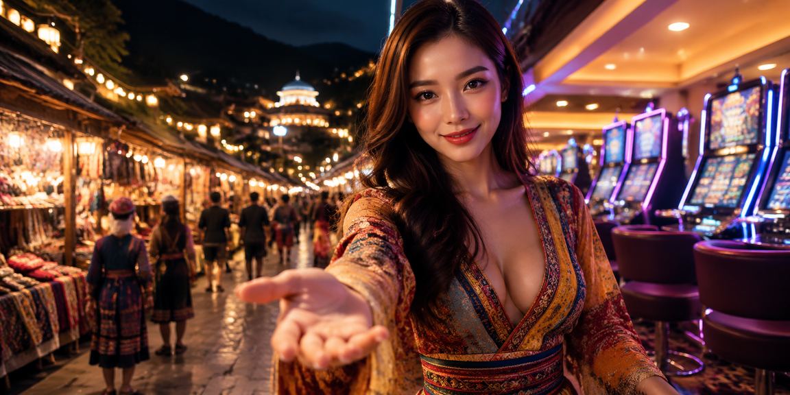 Người dùng trẻ Việt Nam chơi slot game trên điện thoại giữa cảnh núi rừng Sapa